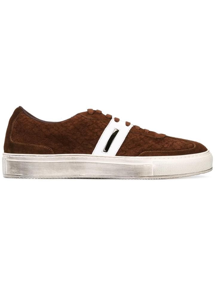 Neil Barrett Classic Lace-up Sneakers - Brown