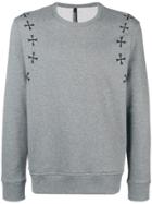 Neil Barrett Military Cross Print Sweatshirt - Unavailable