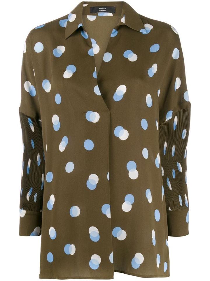 Steffen Schraut Polka Dot Blouse - Green