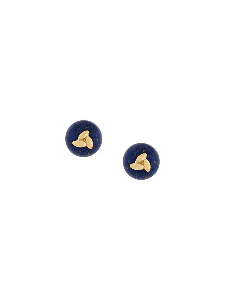 Bea Bongiasca Rice Stud Pearl Earrings, Women's, Blue