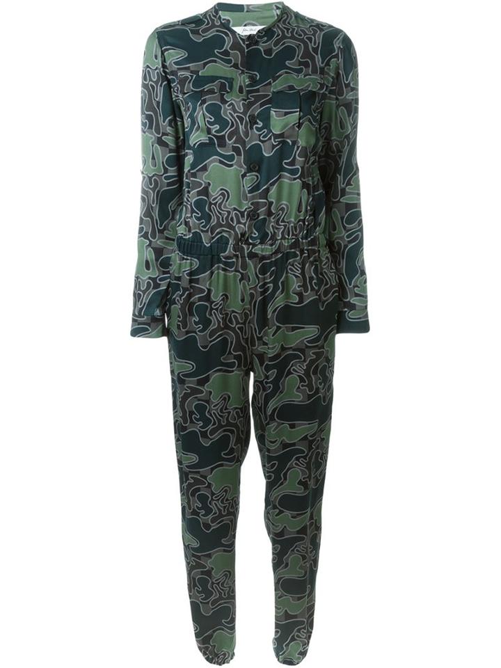 Julien David Camouflage Print Jumpsuit