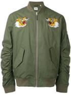 Edwin - Tigers Bomber Jacket - Men - Cotton/nylon - S, Green, Cotton/nylon