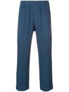 Homme Plissé Issey Miyake Loose Fit Palazzo Trousers - Blue