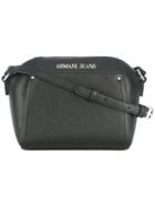 Armani Jeans - Small Logo Shoulder Bag - Women - Polyester/polyurethane - One Size, Black, Polyester/polyurethane