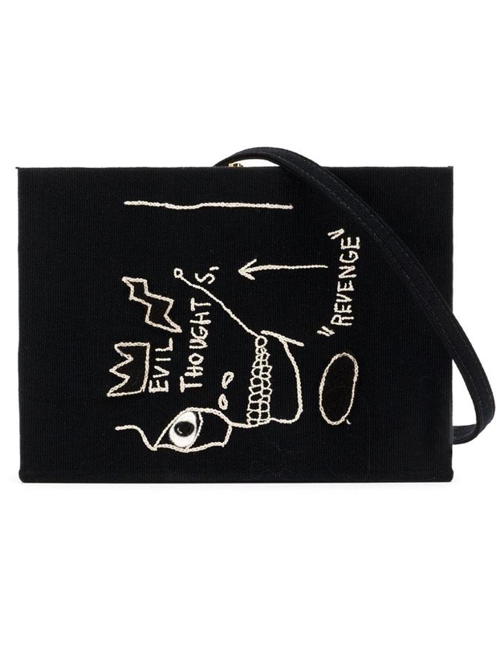 Olympia Le-tan Basquiat Shoulder Bag - Black