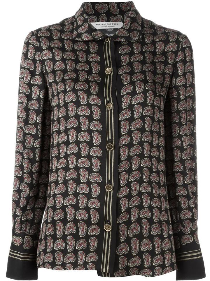 Philosophy Di Lorenzo Serafini 'pyjama' Shirt, Women's, Size: 44, Black, Rayon