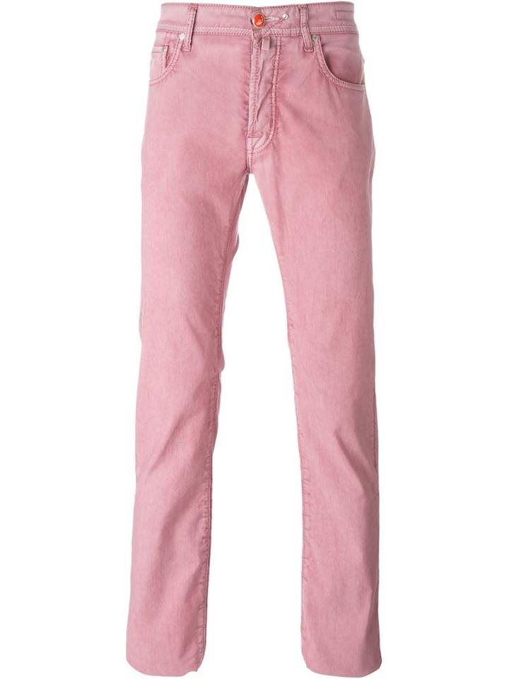 Jacob Cohen Slim Fit Jeans, Men's, Size: 33, Pink/purple, Cotton/spandex/elastane
