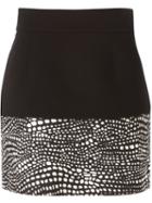 Fausto Puglisi Contrast Hem Mini Skirt