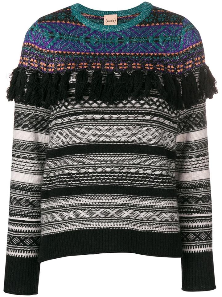 Nude Tassel Detail Jumper - Black