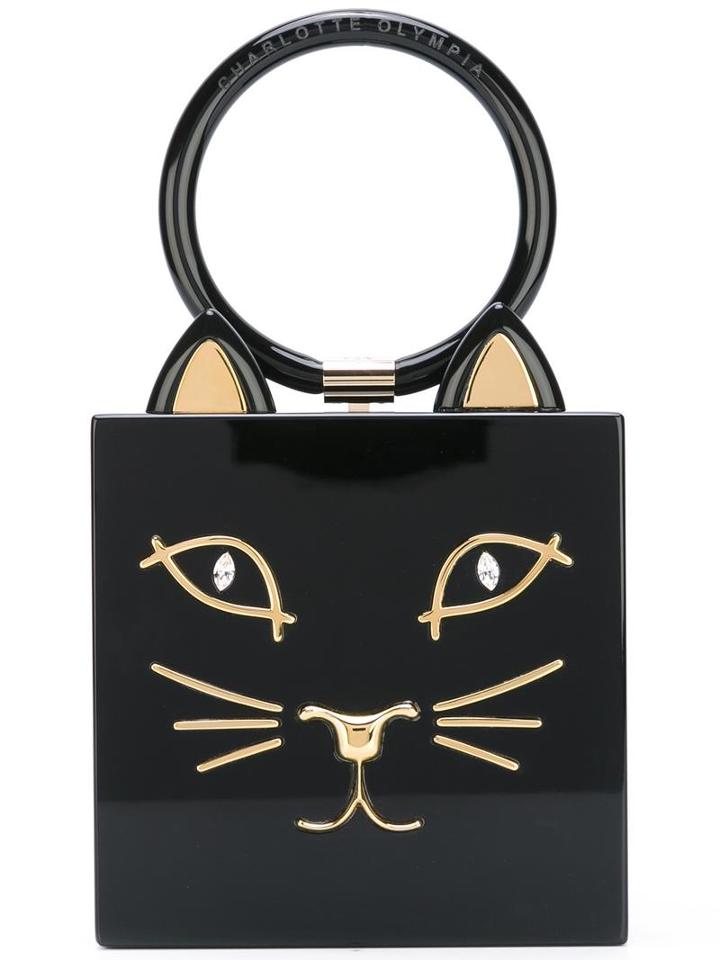 Charlotte Olympia 'kitty' Clutch, Women's, Black