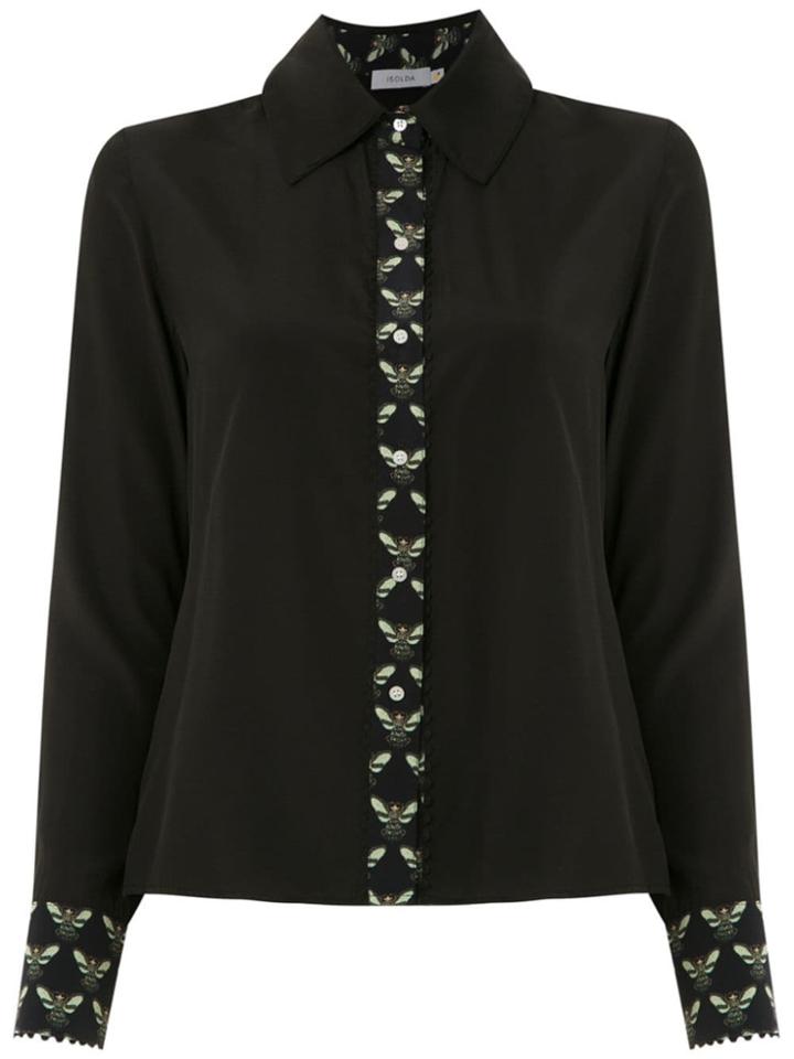 Isolda Silk Lolô Shirt - Black