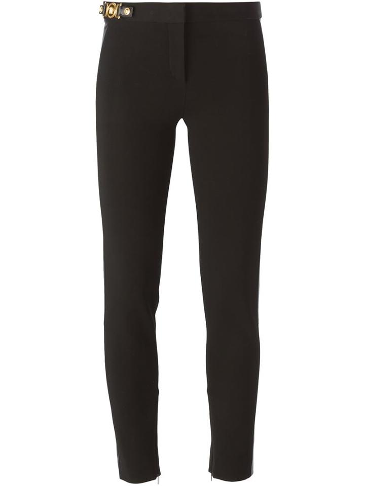 Versace Leather Panel Trousers