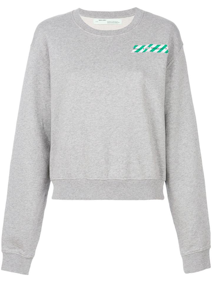 Off-white Printed Sweatshirt - Grey