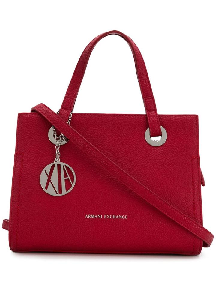 Armani Exchange Logo Medallion Mini Bag - Red