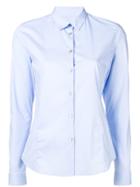 Ps By Paul Smith Curved Hem Shirt - Blue