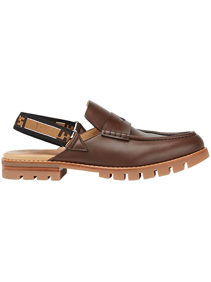 Fendi Slingback Loafers - Brown