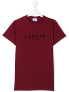 Lanvin Enfant Teen Logo Print T-shirt - Red