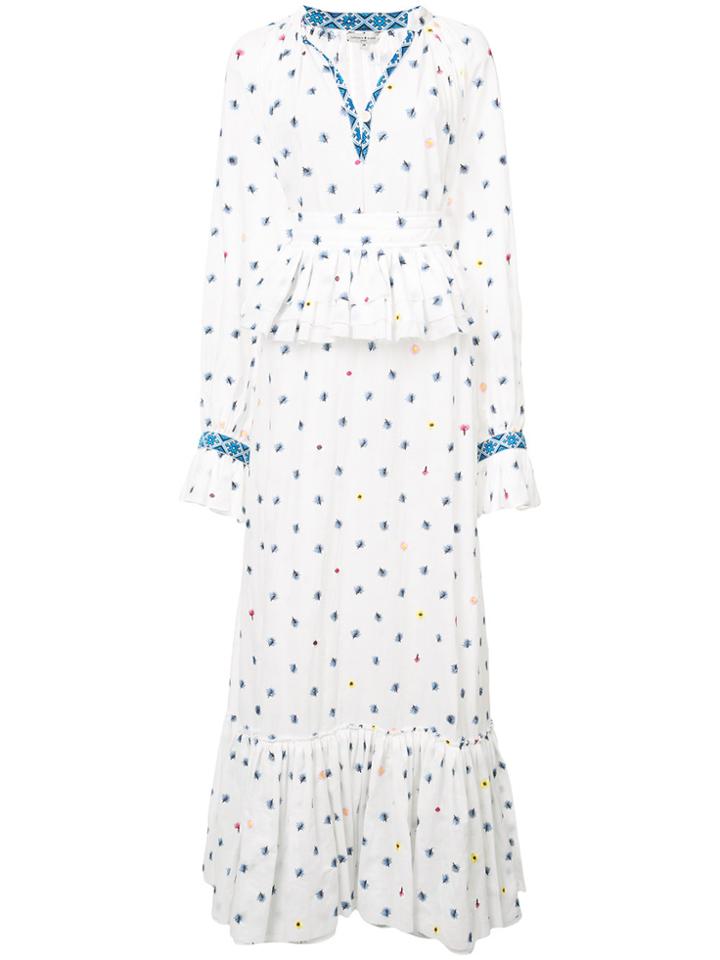 Natasha Zinko Floral Maxi Dress - White