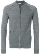 Paolo Pecora Zipped Front Cardigan - Grey