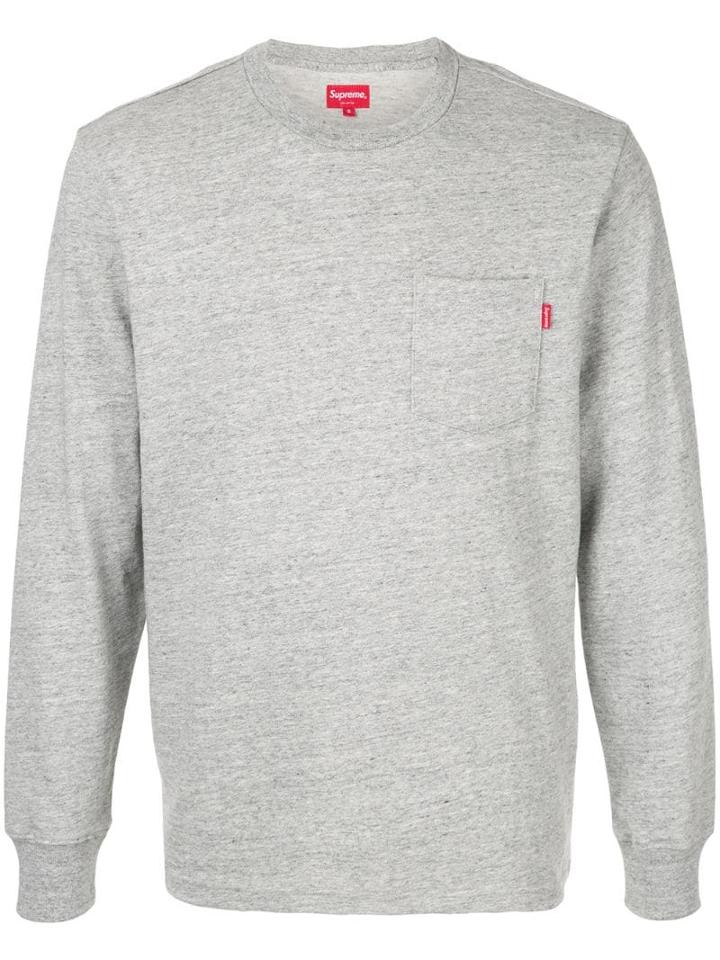 Supreme Chest Pocket T-shirt - Grey