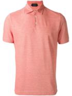 Zanone Classic Polo Shirt, Men's, Size: 56, Red, Cotton