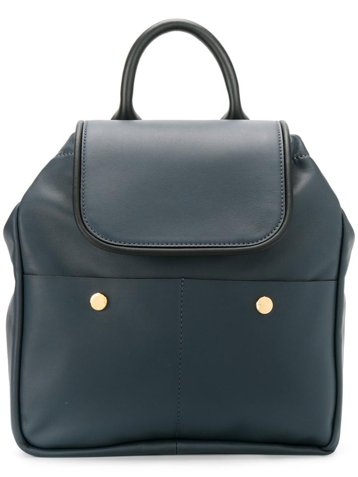 Marni Classic Leather Backpack - Blue
