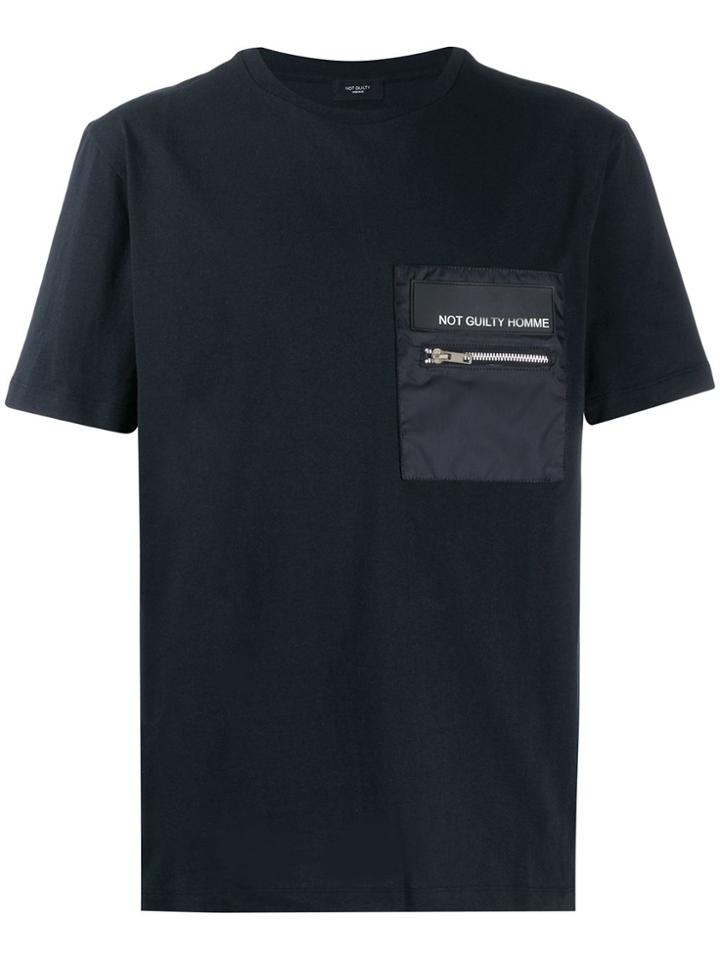 Not Guilty Homme Zipper Pocket T-shirt - Black