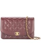 Chanel Vintage Diana Quilted Chain Shoulder Bag - Red