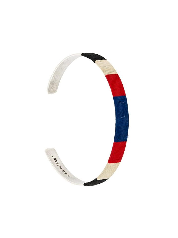 Isabel Marant Woven Panel Bangle, Women's, Metallic
