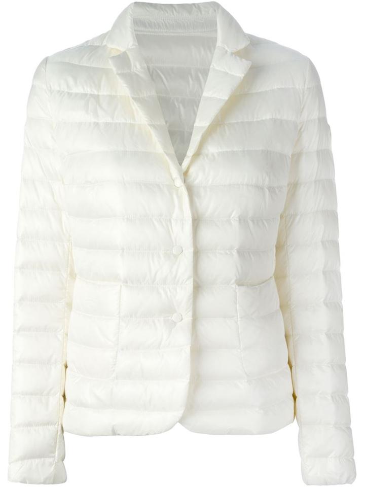 Moncler Leyla Padded Jacket, Women's, Size: Ii, White, Polyamide/feather Down