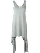 Ports 1961 Long Trapeze Hem Top, Women's, Size: S, Grey, Cotton