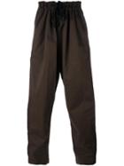 Casey Casey Oversized Pants, Men's, Size: Large, Brown, Cotton