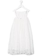 Ermanno Scervino Junior - Floral Lace Dress - Kids - Nylon/polyester/viscose - 4 Yrs, White