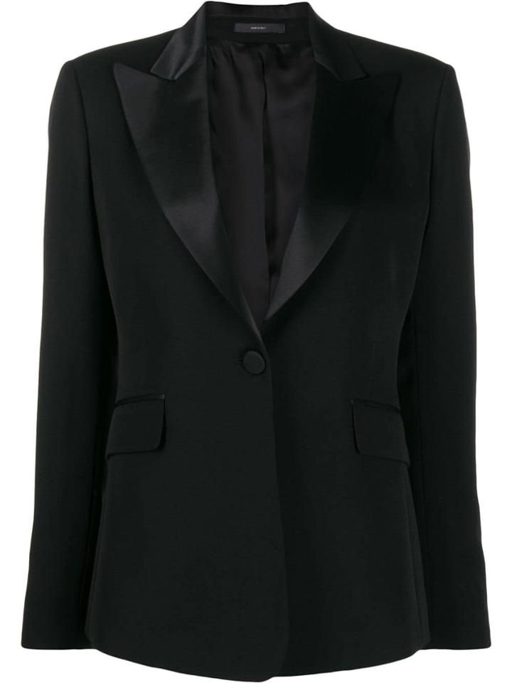 Paul Smith Satin Lapel Jacket - Black