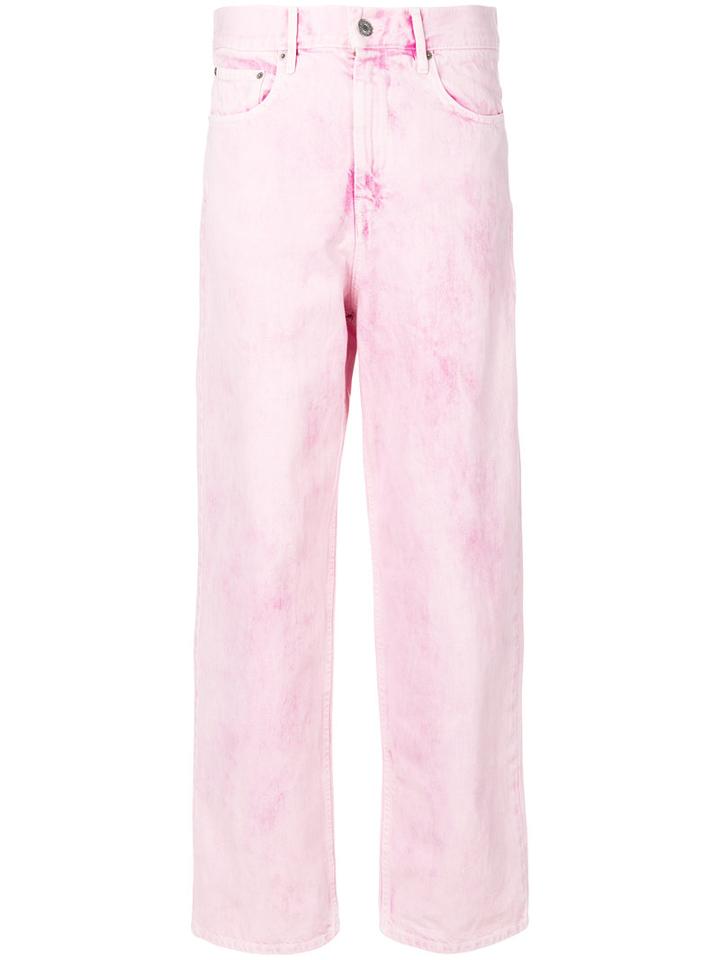 Isabel Marant Étoile - Forby Trousers - Women - Cotton - 38, Pink/purple, Cotton