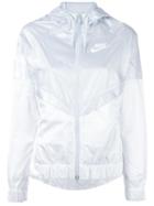 Nike Colour Block Windbreaker Jacket, Women's, Size: Small, White, Polyester