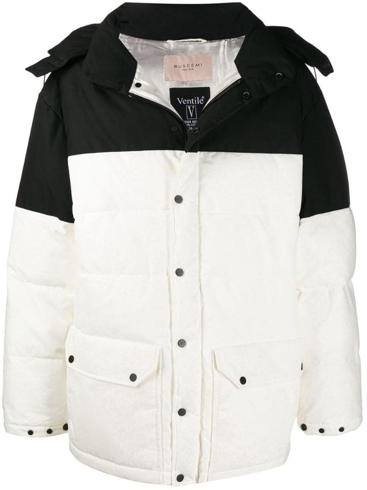 Buscemi Colour Block Padded Coat - Black
