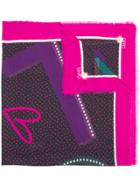 Liu Jo Multi-pattern Scarf - Pink & Purple