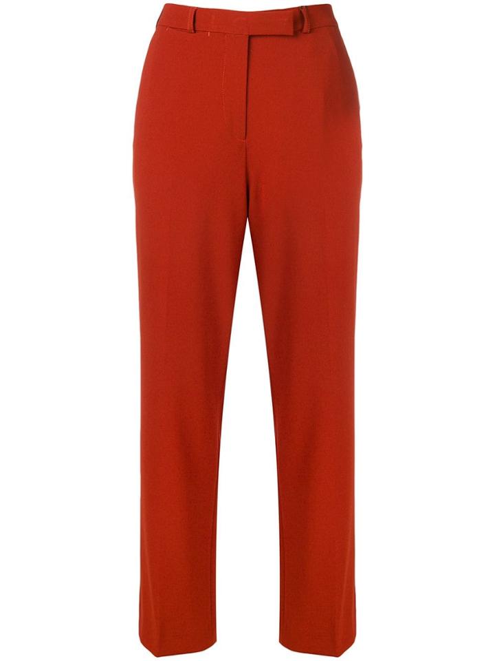 Etro Embroidered Straight Trousers - Orange