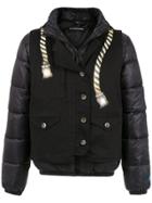 À La Garçonne Vest Detail Puffer Jacket - Black