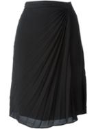 Maison Margiela - Pleated Skirt - Women - Polyester - 42, Women's, Black, Polyester