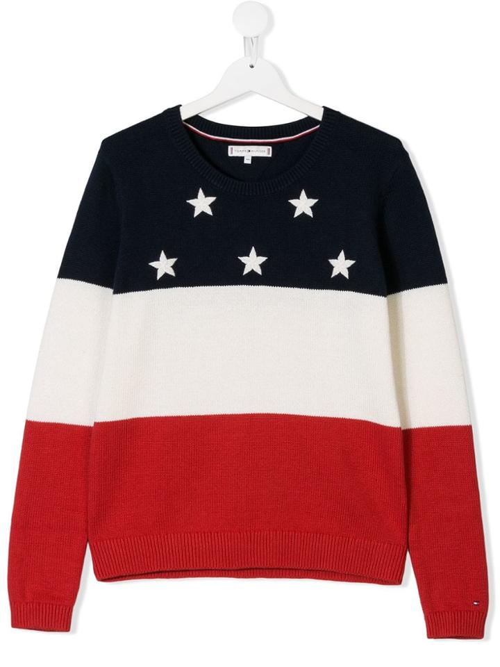 Tommy Hilfiger Junior Star Knit Jumper - Blue