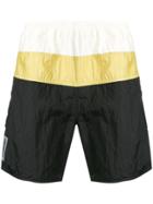 Ambush Striped Swim Shorts - Black