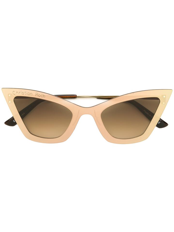 Christian Roth Eyewear Kardo Sunglasses - Metallic
