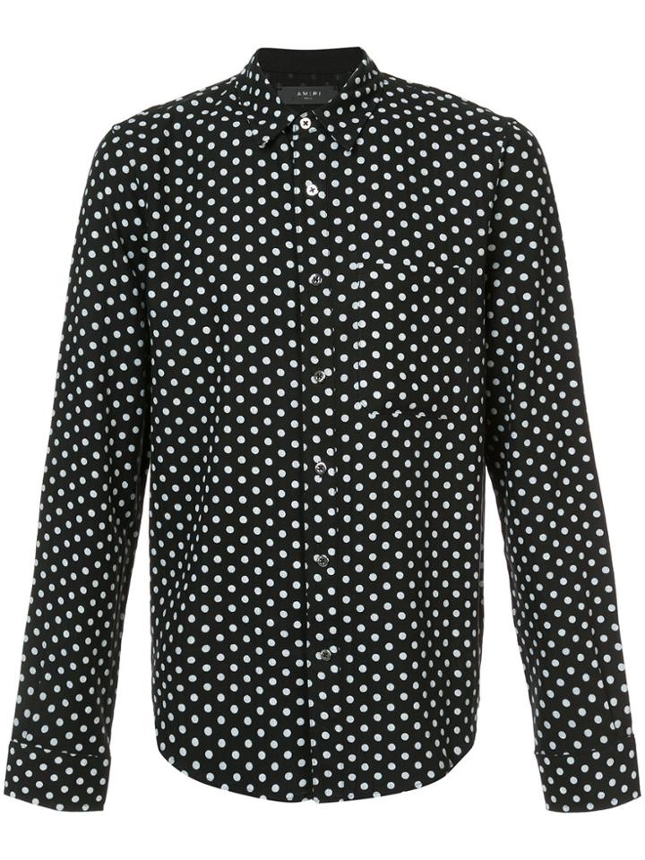 Amiri Polka Dot Print Shirt - Black