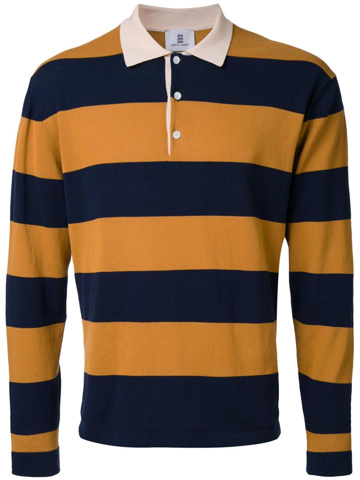 Kent & Curwen - Striped Polo Shirt - Men - Cotton - S, Brown, Cotton