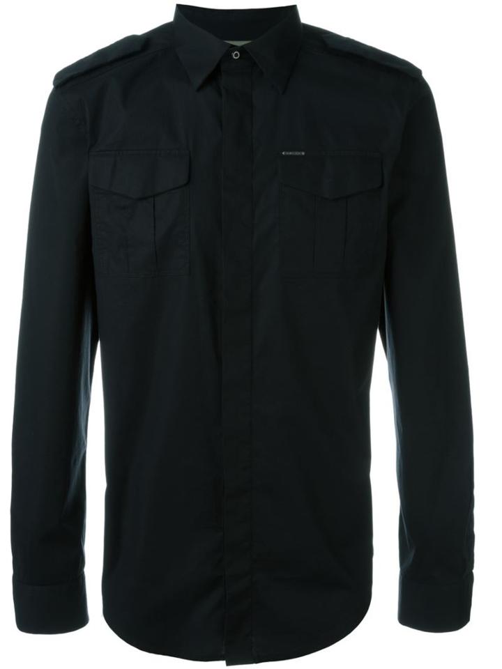 Diesel 'shaul' Slim Fit Shirt, Men's, Size: Medium, Black, Cotton/spandex/elastane