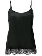 Liu Jo Lace-hem Camisole Top - Black