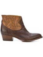 Buttero Western Style Boots - Brown