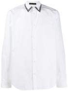 Versace Logo Collar Tailored Shirt - White